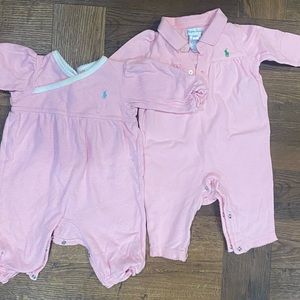 Pair Ralph Lauren onesies 6M